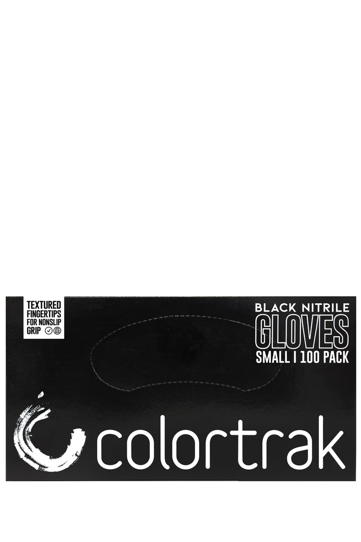 Black box of Colortrak Midnight Black nitrile gloves, 100 pack