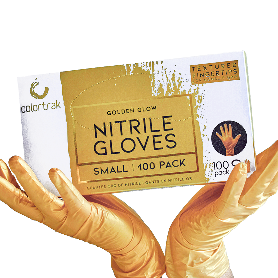 Luminous Collection Nitrile Gloves | Golden Glow