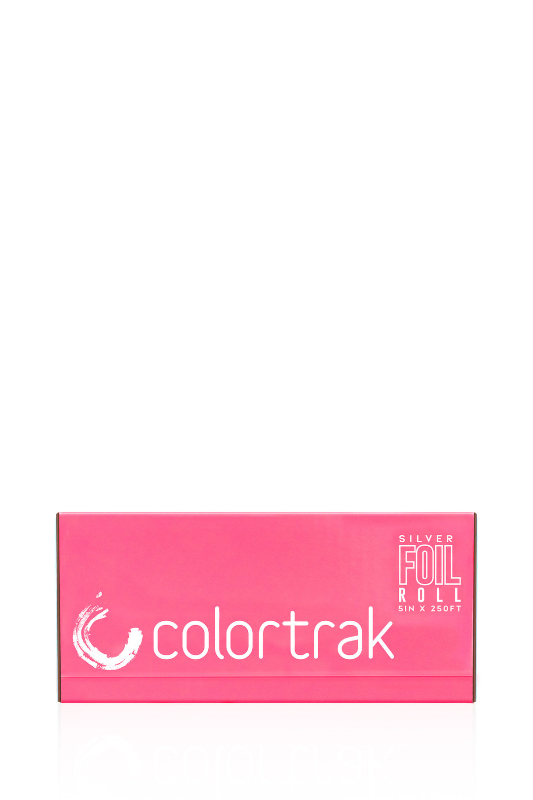 Pink Colortrak box labeled Silver Foil Roll, 5 inches x 250 feet