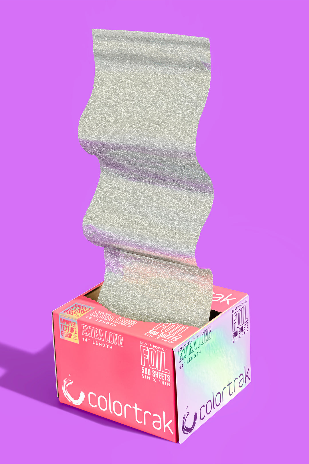 500CT Silver Extra Long Pop-Up Foil – Colortrak - Main Image