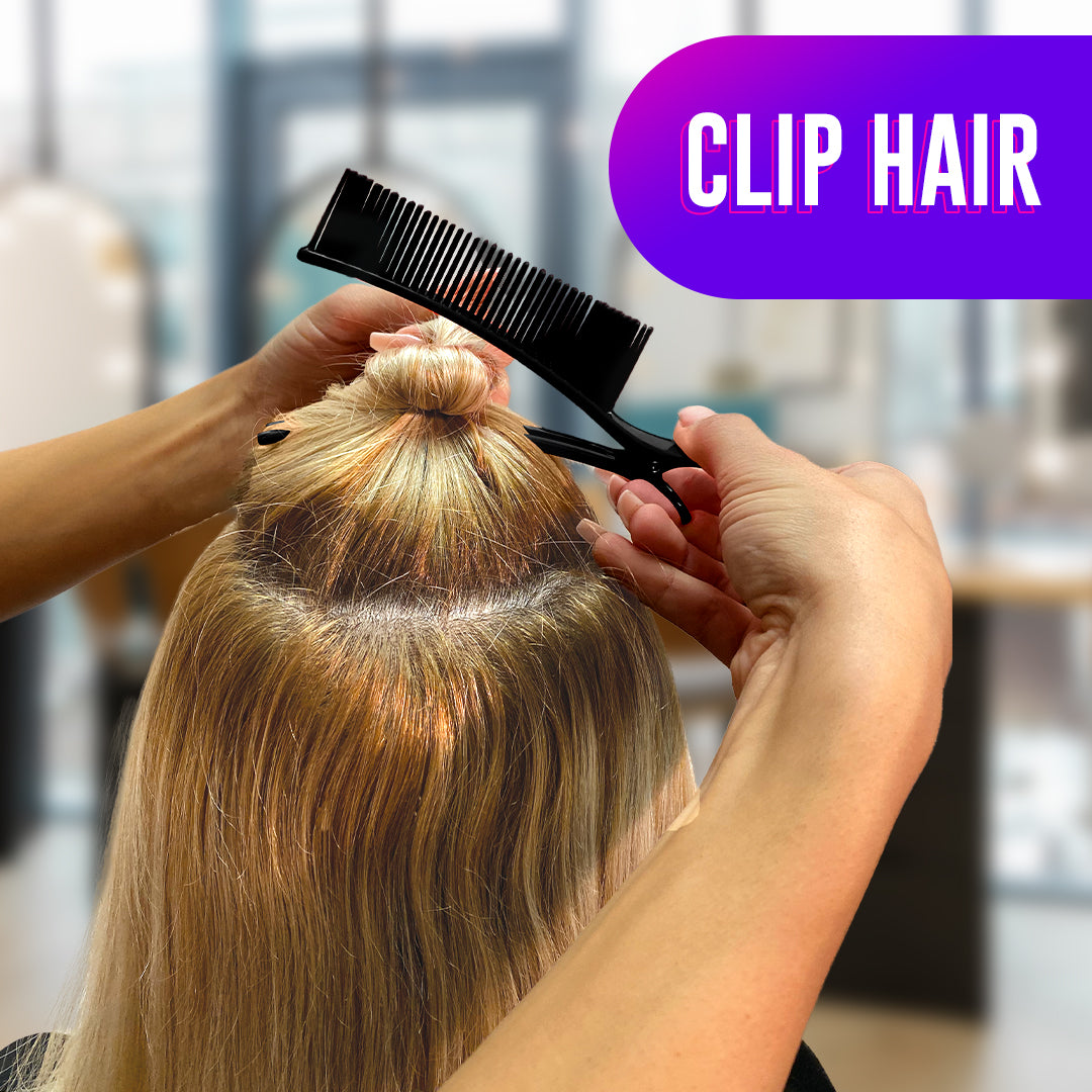 Sectioning Grip Clips to Separate your Hair