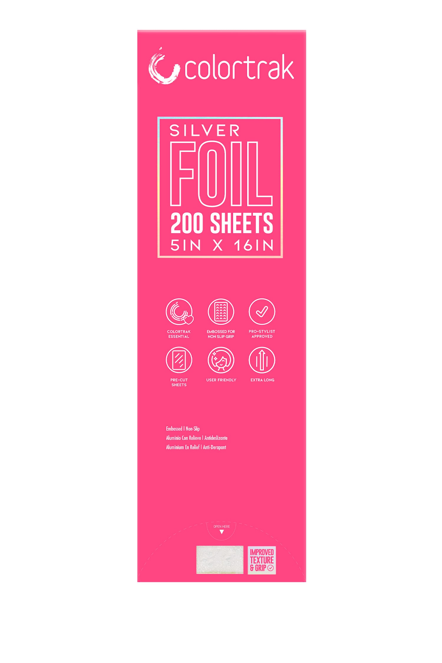Embossed Hair Coloring Foil Silver – Colortrak