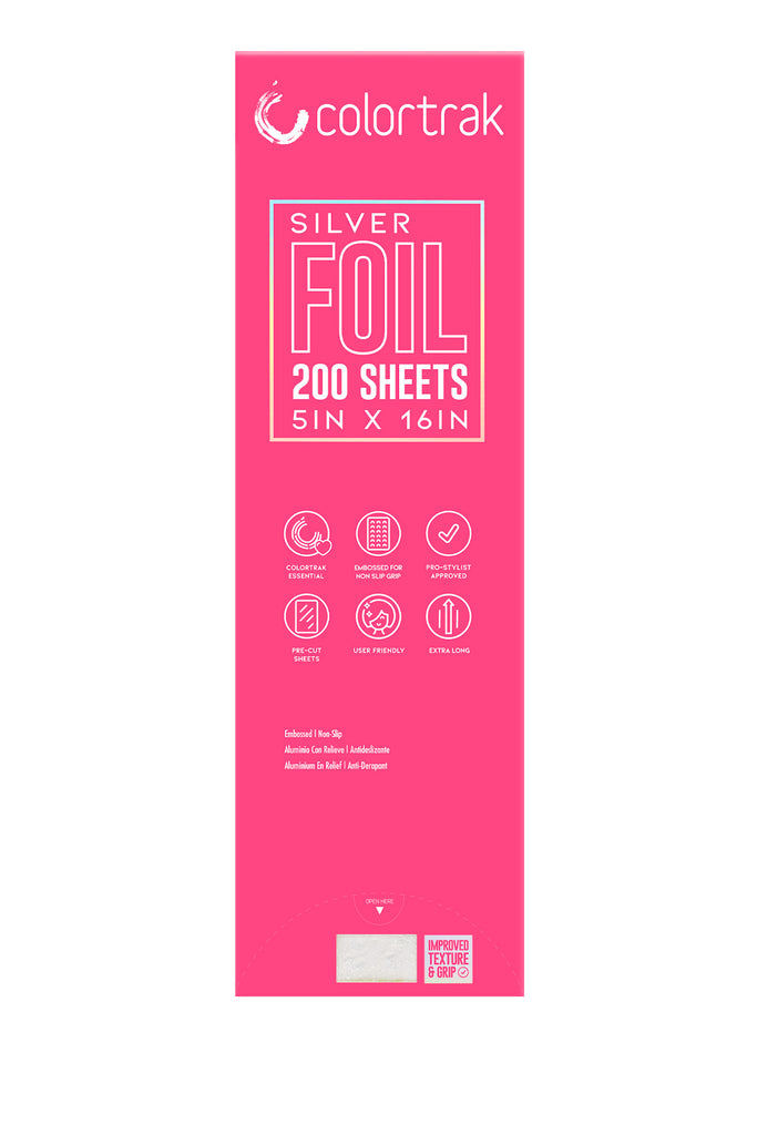 Embossed Hair Coloring Foil Silver – Colortrak