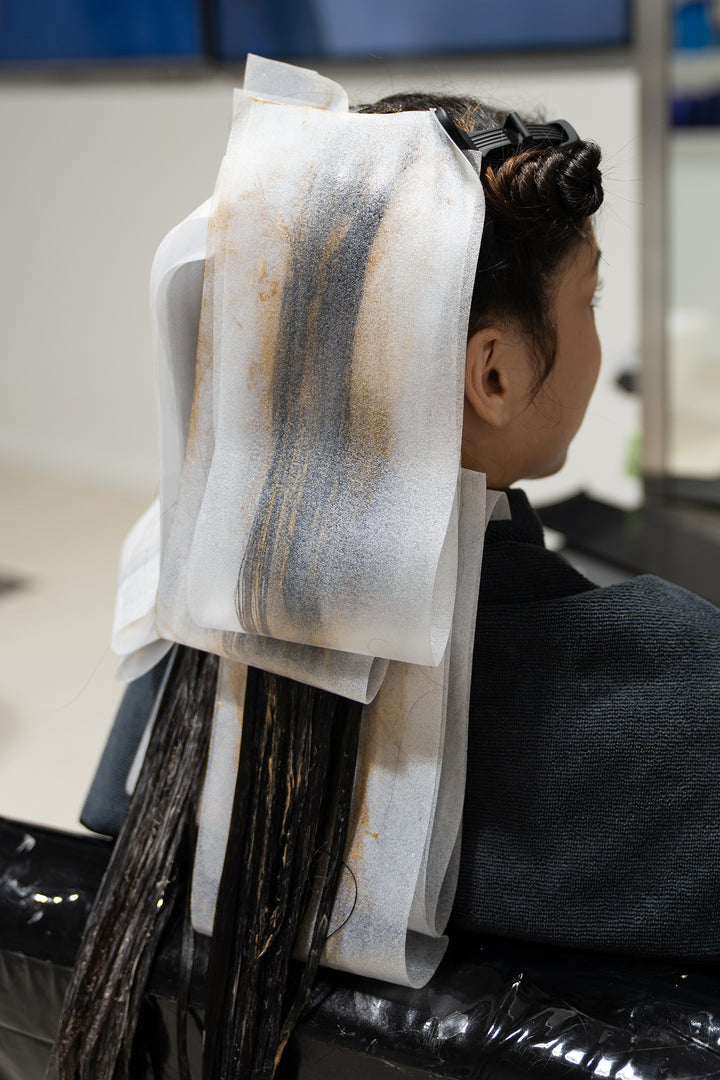 Semi-Transparent Professional Haircoloring Meche Roll