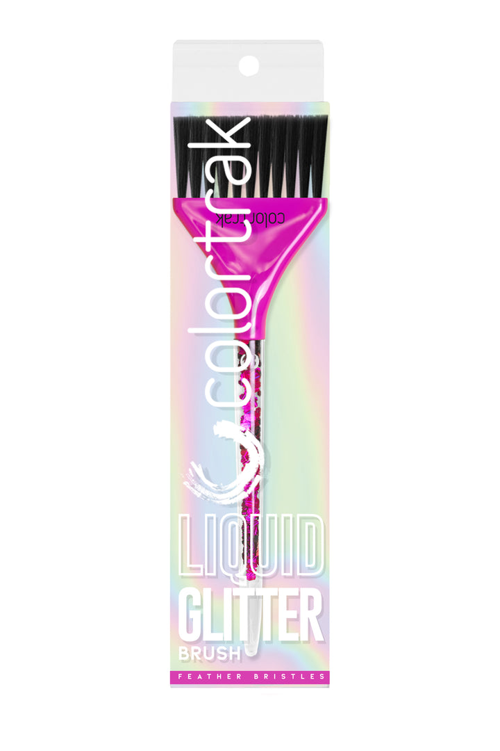 Gradient Glitter Feather Bristle Brush