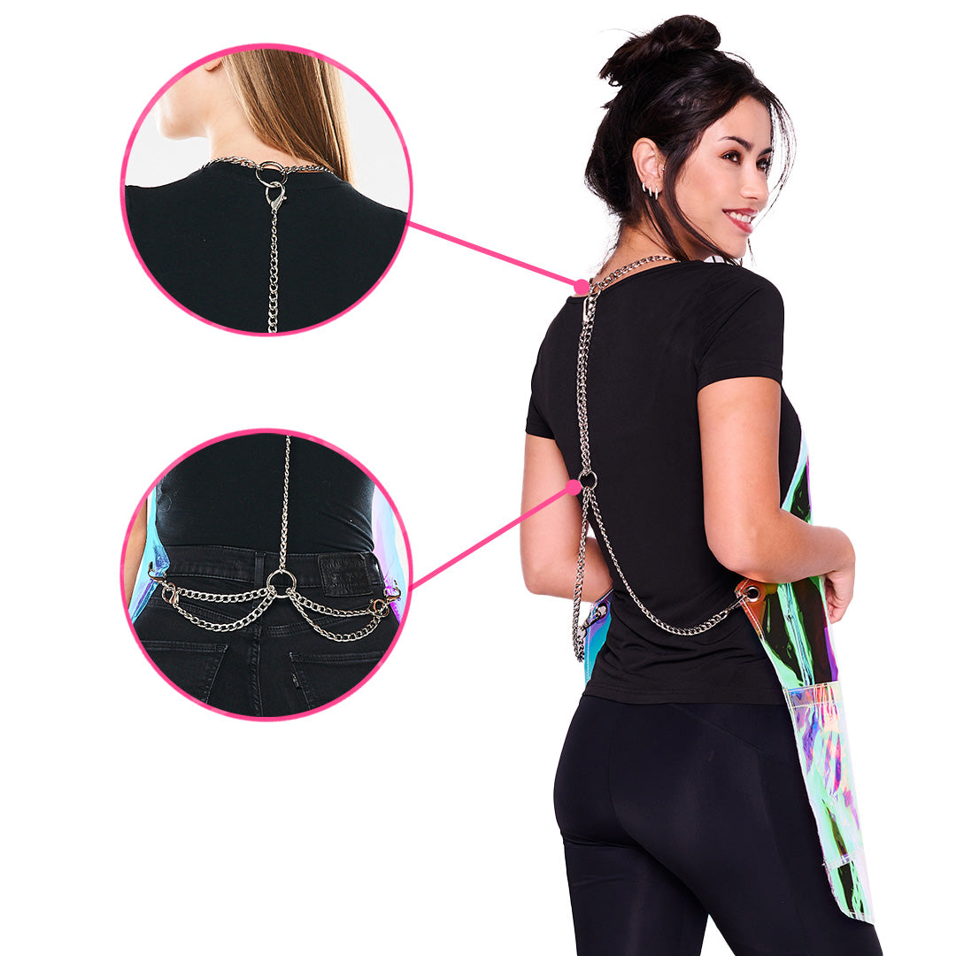 Nothing to Hide Vinyl Apron Holographic