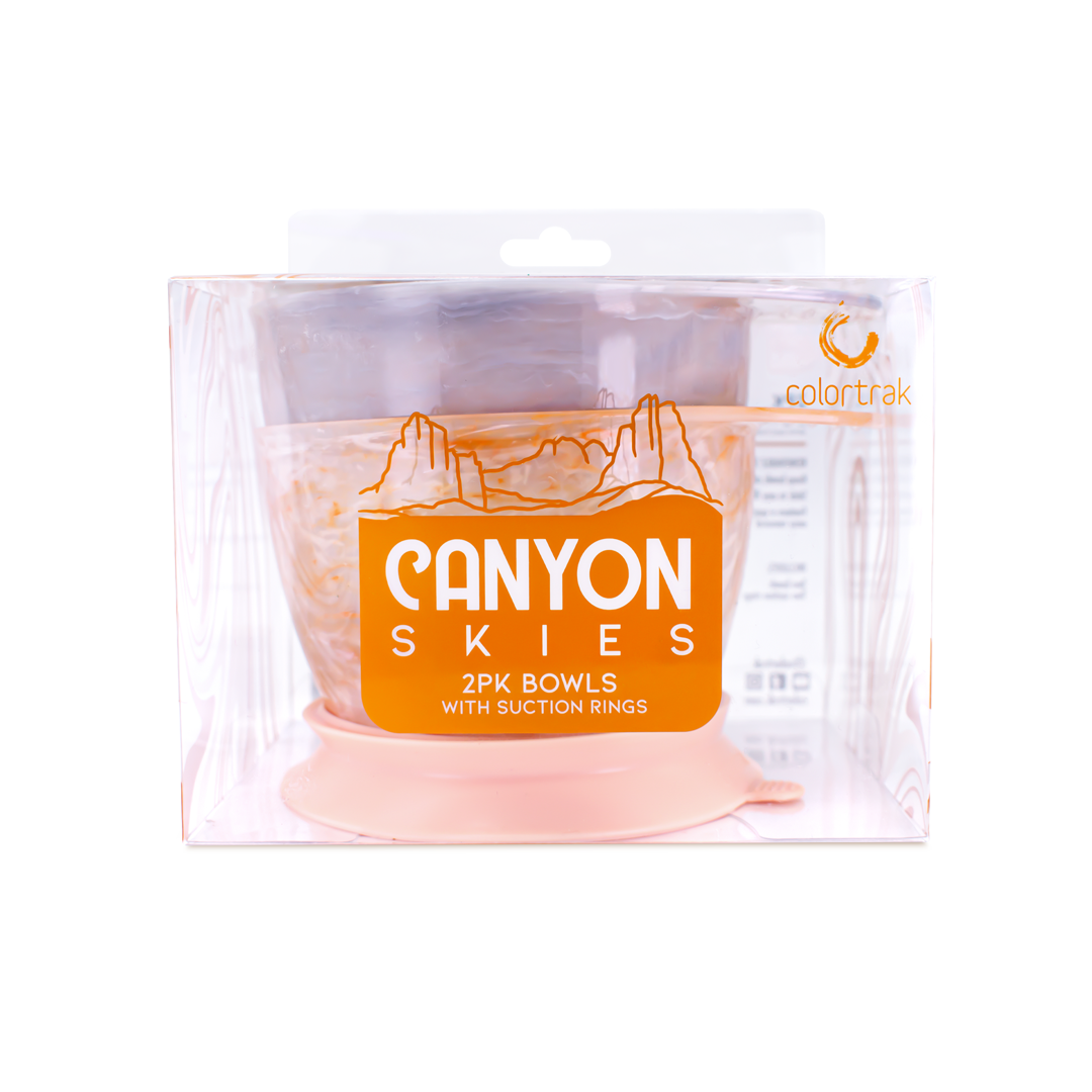 Canyon Skies Bowls - 2pk w/ Suction Rings