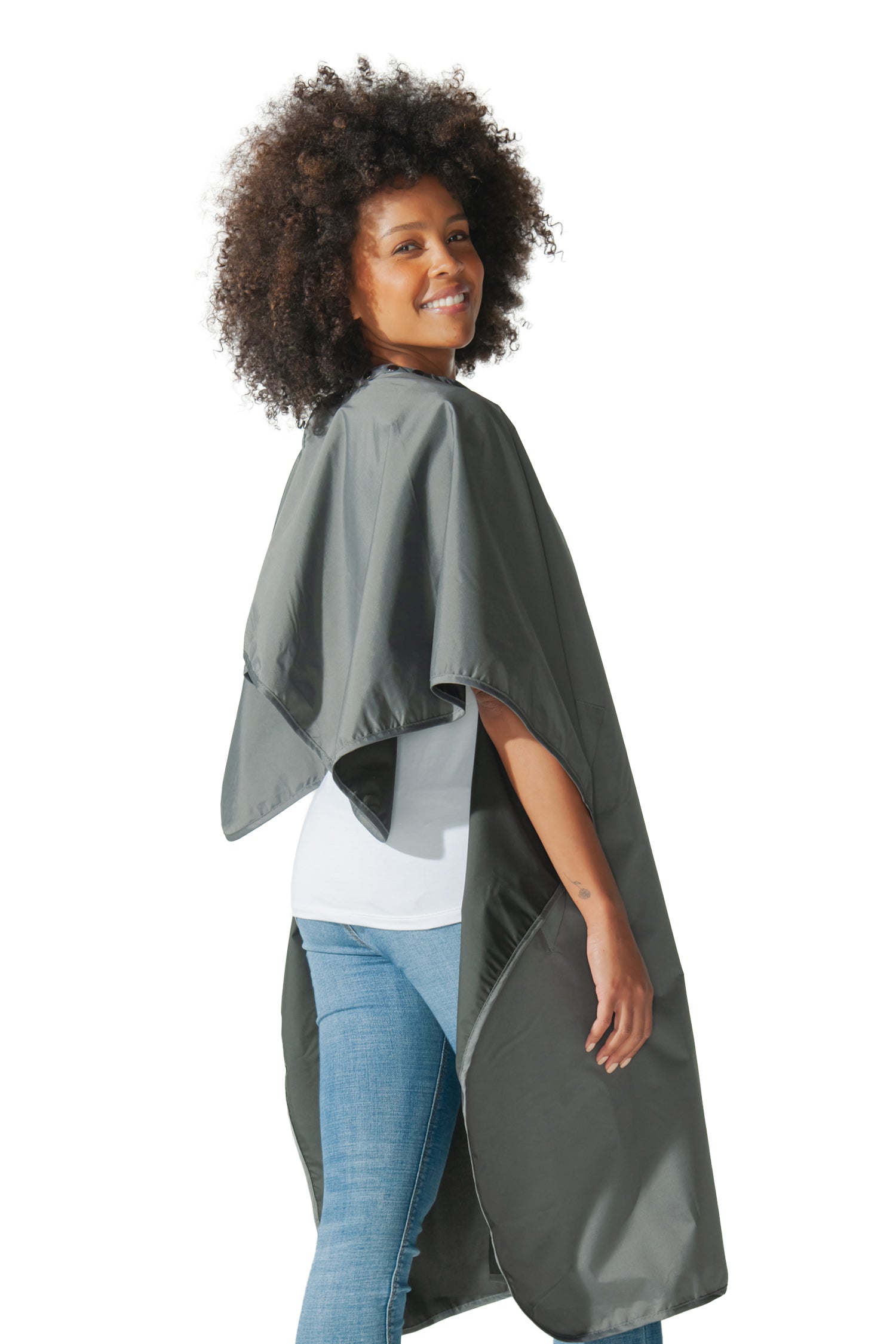 Colortrak Hands Free All Purpose Cape, Hair Cutting Cape Bleach Proof