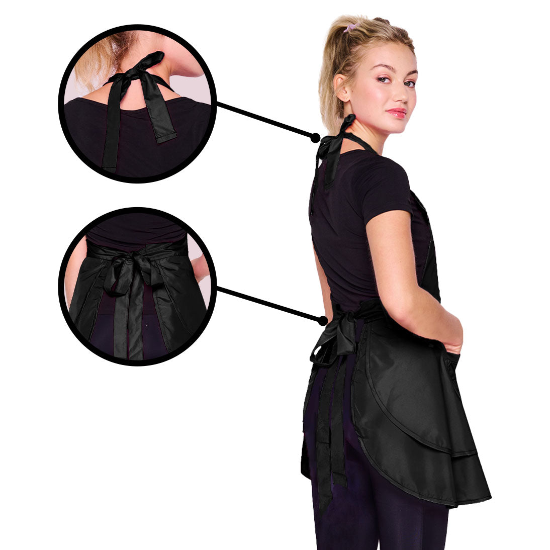 Noir Chic Bleach Proof All Purpose Stylist Apron – Colortrak