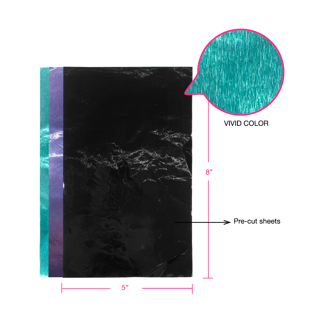 45ct Vivid Color Foil | Purple, Teal & Black