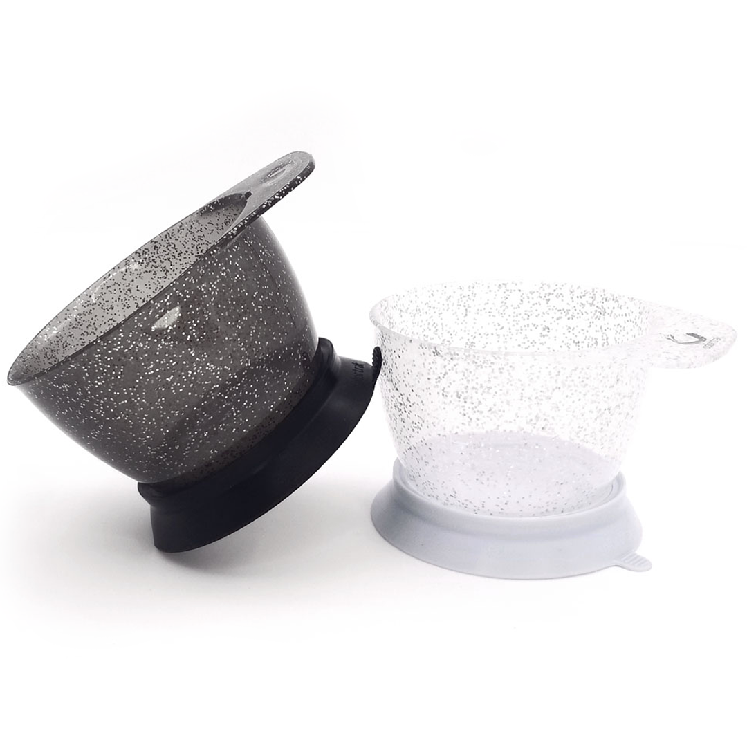 2pk Galaxy Glitter Color Bowls & Suction Rings