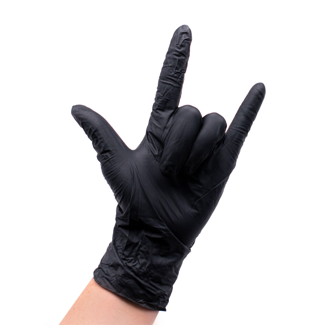 Midnight Black Nitrile Gloves 100PK