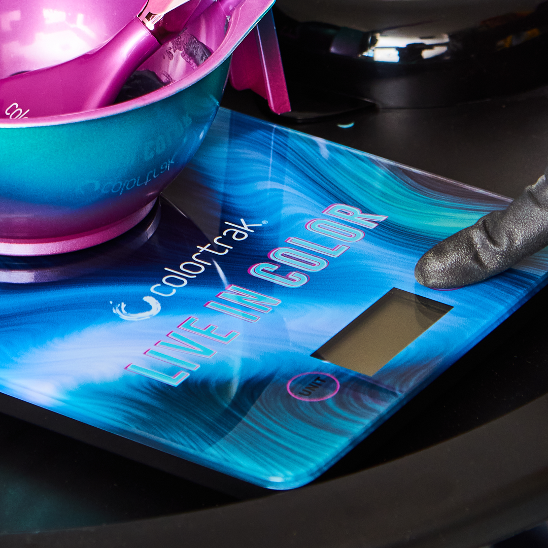 Live in Color Digital Scale 11 lb, Tempered Glass, 8