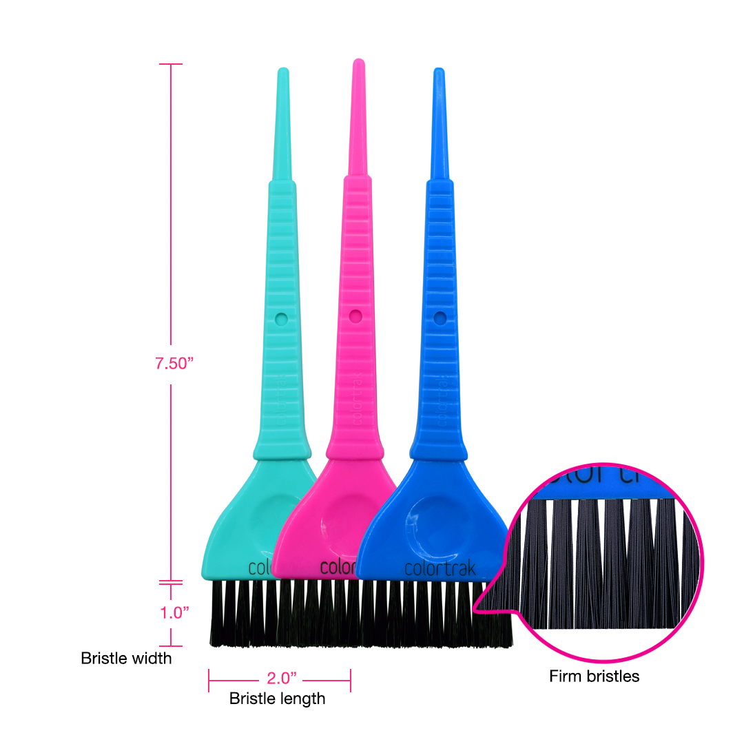 3pk Wide Color Brushes