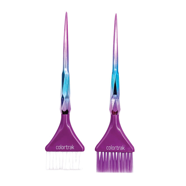 Colortrak 2 Haarfärbebürsten Galaxy Glitter – 1x 2,5 Zoll & 1x 3 Zoll, Für Strähnen & Große Partien