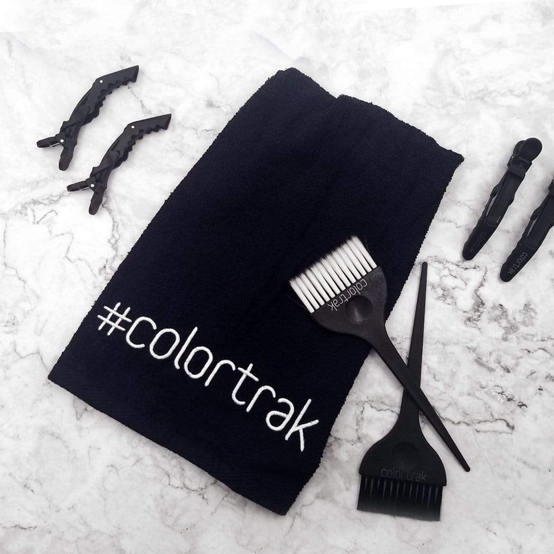 Hair Salon Towel with Tools | Colortrak Bleach-Proof Salon Towel